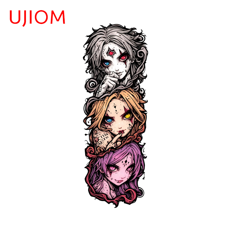 Baby Nursery Murals - UJIOM Attraktiver Anime-Mädchen-Wandaufkleber, cooler Tattoo-Stil, Vorraum,