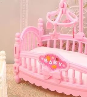 Baby Nursery Products - 1:12 Puppenhaus Miniatur Mini Babybett Wiege