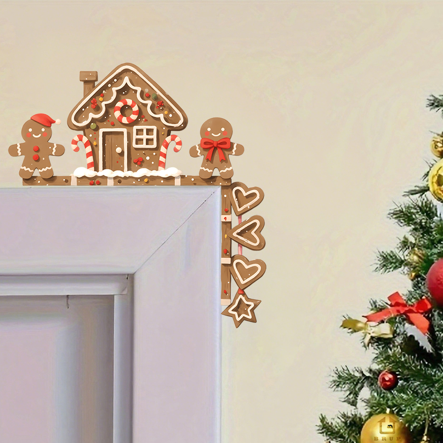 Baby Nursery Vinyl - Lebkuchenhaus & Mann Weihnachten Wandaufkleber Abnehmbarer