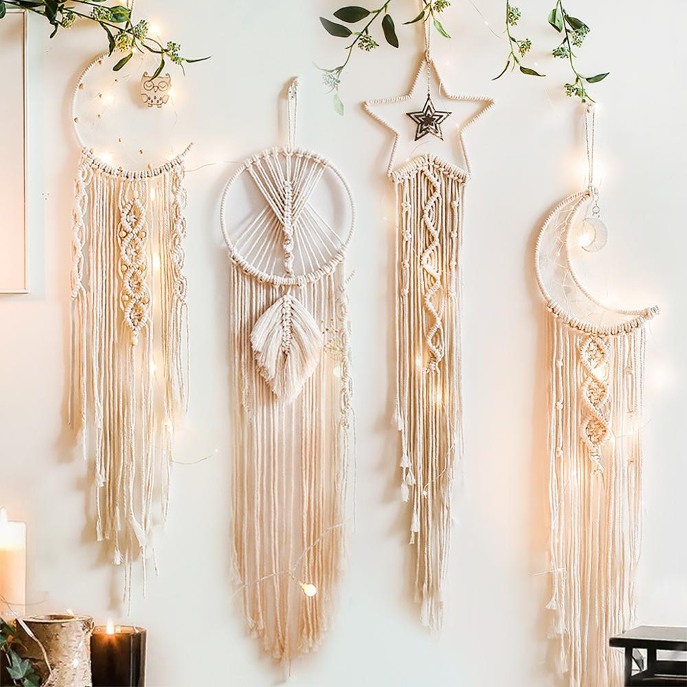Baby Nursery Products - Makramee Traumfänger Boho Home Decor Mond