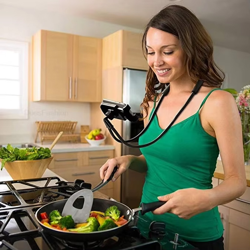 Mobile Hanger Arm - Flexibler Handyhalter zum Umhängen, Lazy-Necklace-Halterung, 360-Grad-Telefonhalter