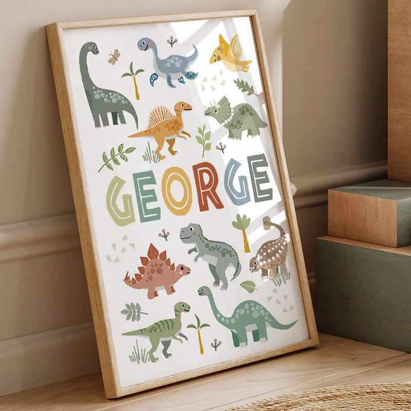 Niedlicher Dinosaurier T-Rex B – Baby Nursery Posters Bewertung und Preis