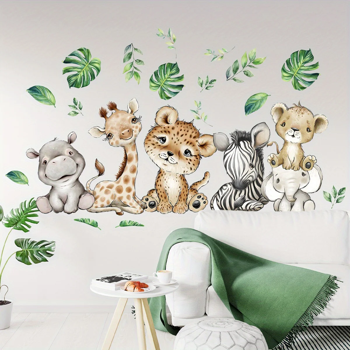 1PC Cartoon Nette Nilpferd Tig – Baby Nursery Vinyl Bewertung und Preis