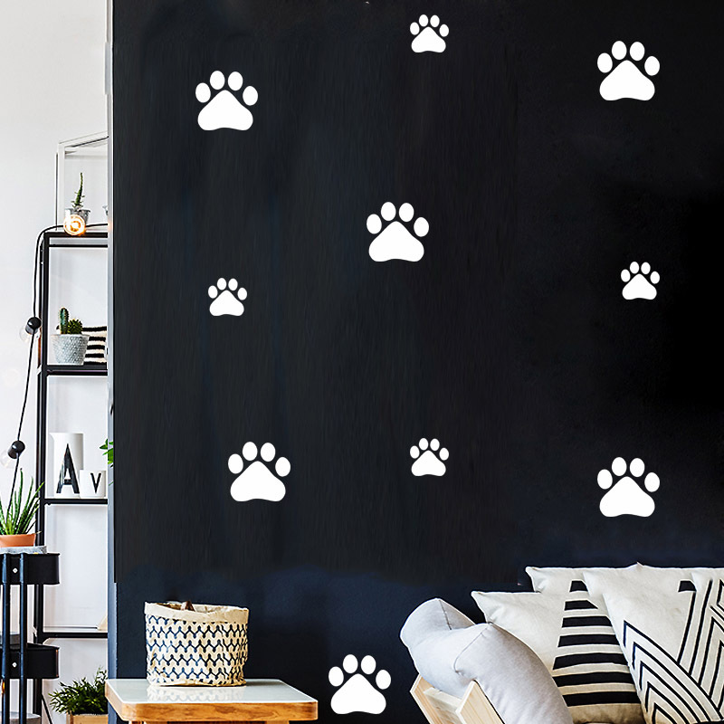 Cartoon Hund Katze Walking Pfo – Baby Nursery Vinyl Bewertung und Preis