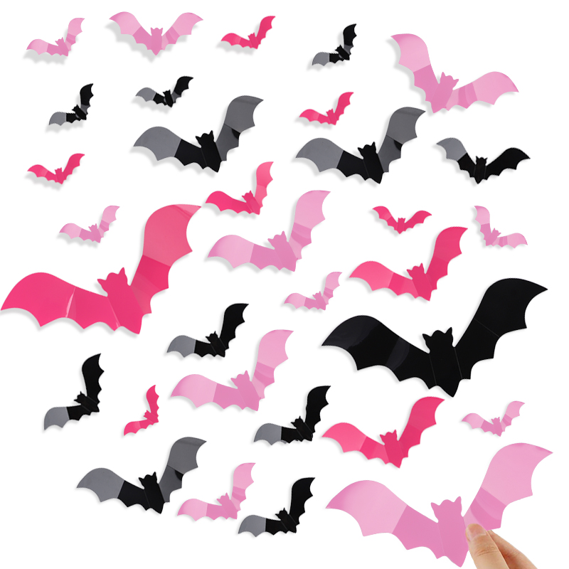 24/48 Stück Halloween Rosa Fle – Baby Nursery Vinyl Bewertung und Preis