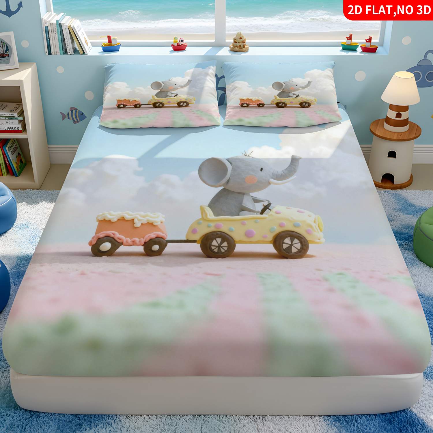 Weihnachtliches 2D-Digitaldruc – Baby Nursery Elephant Theme Bewertung und Preis