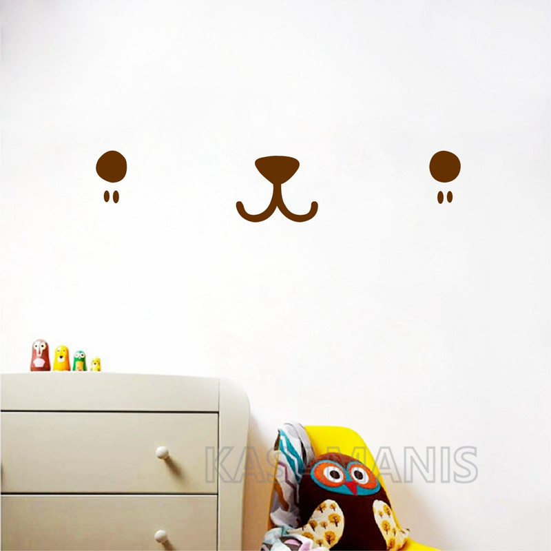 Nette Kawaii Gesicht Wand Kuns – Baby Nursery Murals Bewertung und Preis