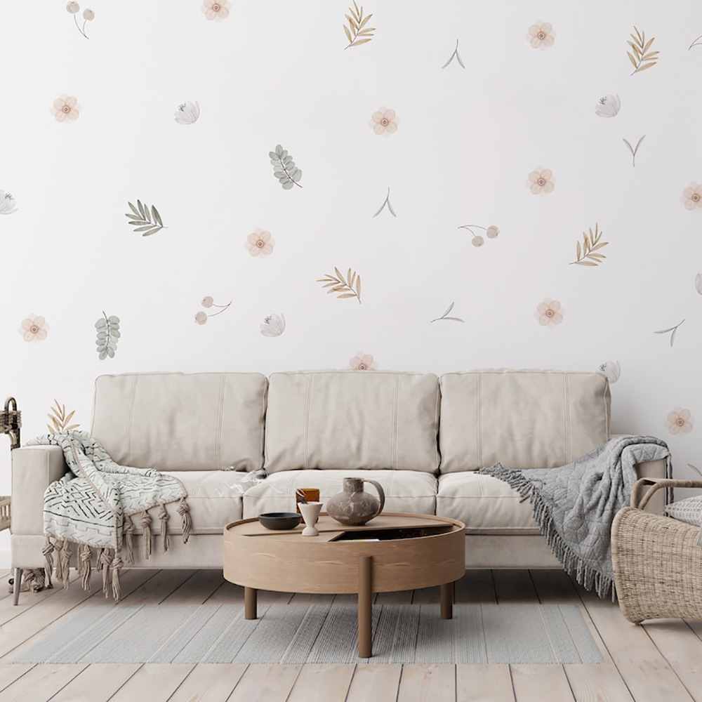 Boho Blätter Botanische DIY Wa – Baby Nursery Murals Bewertung und Preis