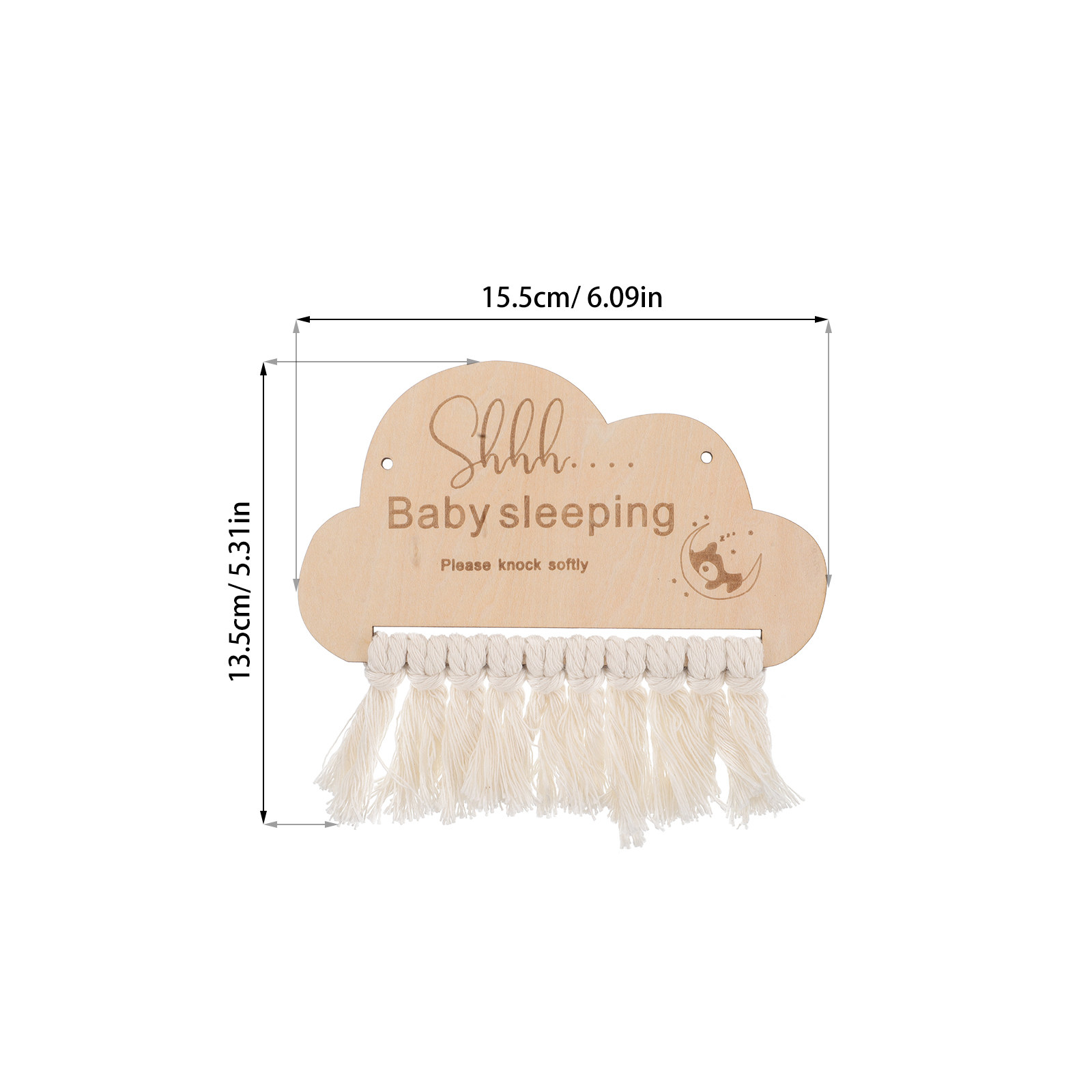 Holz-Babyschlaf-Schild Türhäng – Baby Nursery Hangers Bewertung und Preis