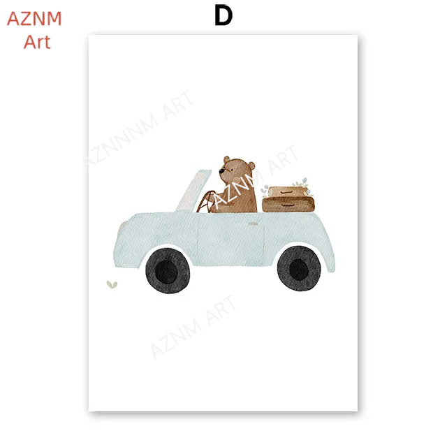 Niedliche Boho-Bären, Krane, B – Baby Nursery Posters Bewertung und Preis