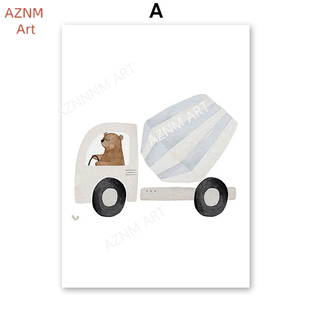 Niedliche Boho-Bären, Krane, B – Baby Nursery Posters Bewertung und Preis