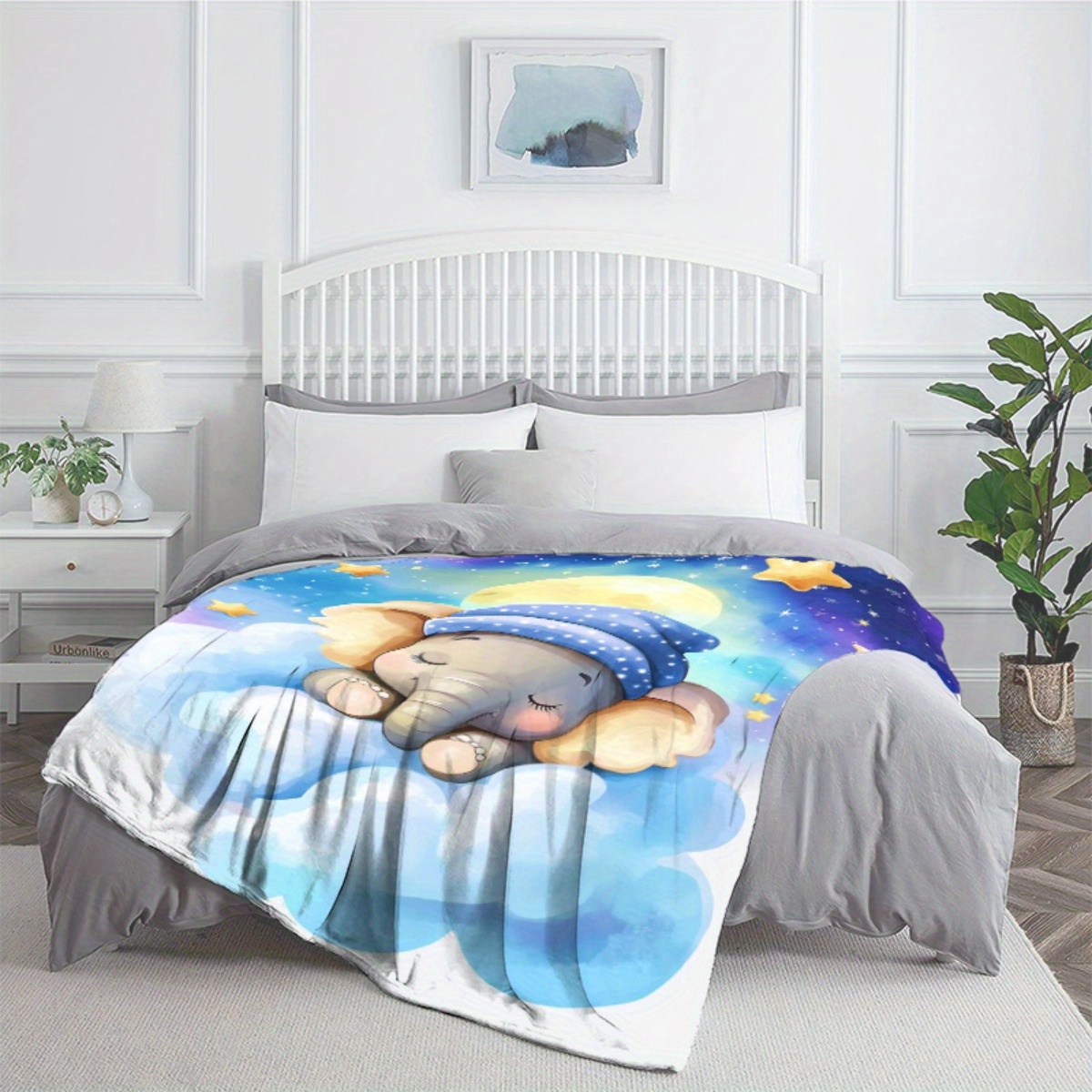 Schlafender Baby-Elefant, Wolk – Baby Nursery Elephant Theme Bewertung und Preis