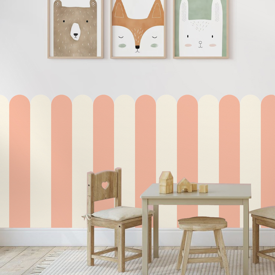 Mehrfarbige vertikal gestreift – Baby Nursery Vinyl Bewertung und Preis