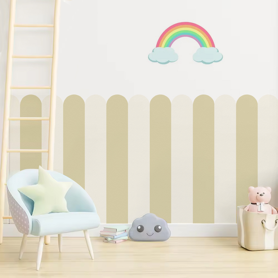 Mehrfarbige vertikal gestreift – Baby Nursery Vinyl Bewertung und Preis