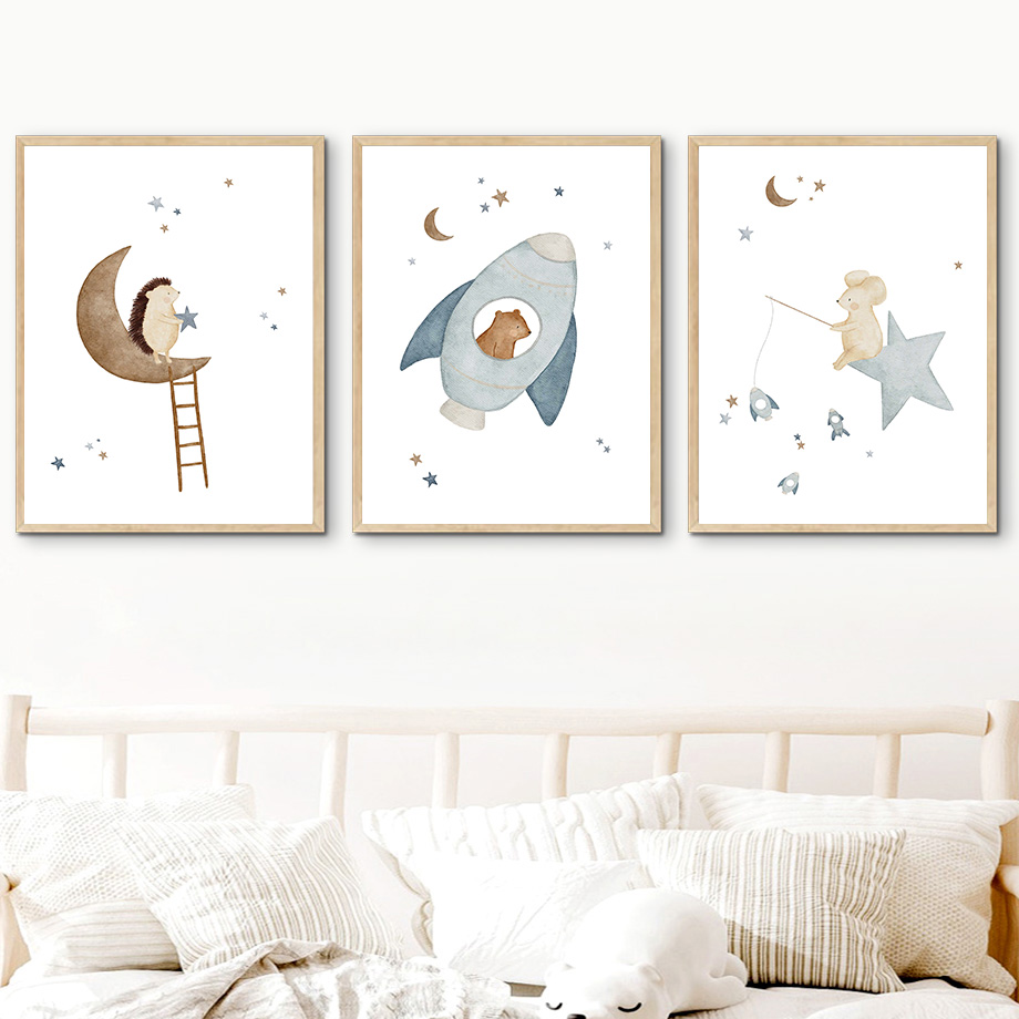 Cartoon Tiere Kinderzimmer Wan – Baby Nursery Murals Bewertung und Preis