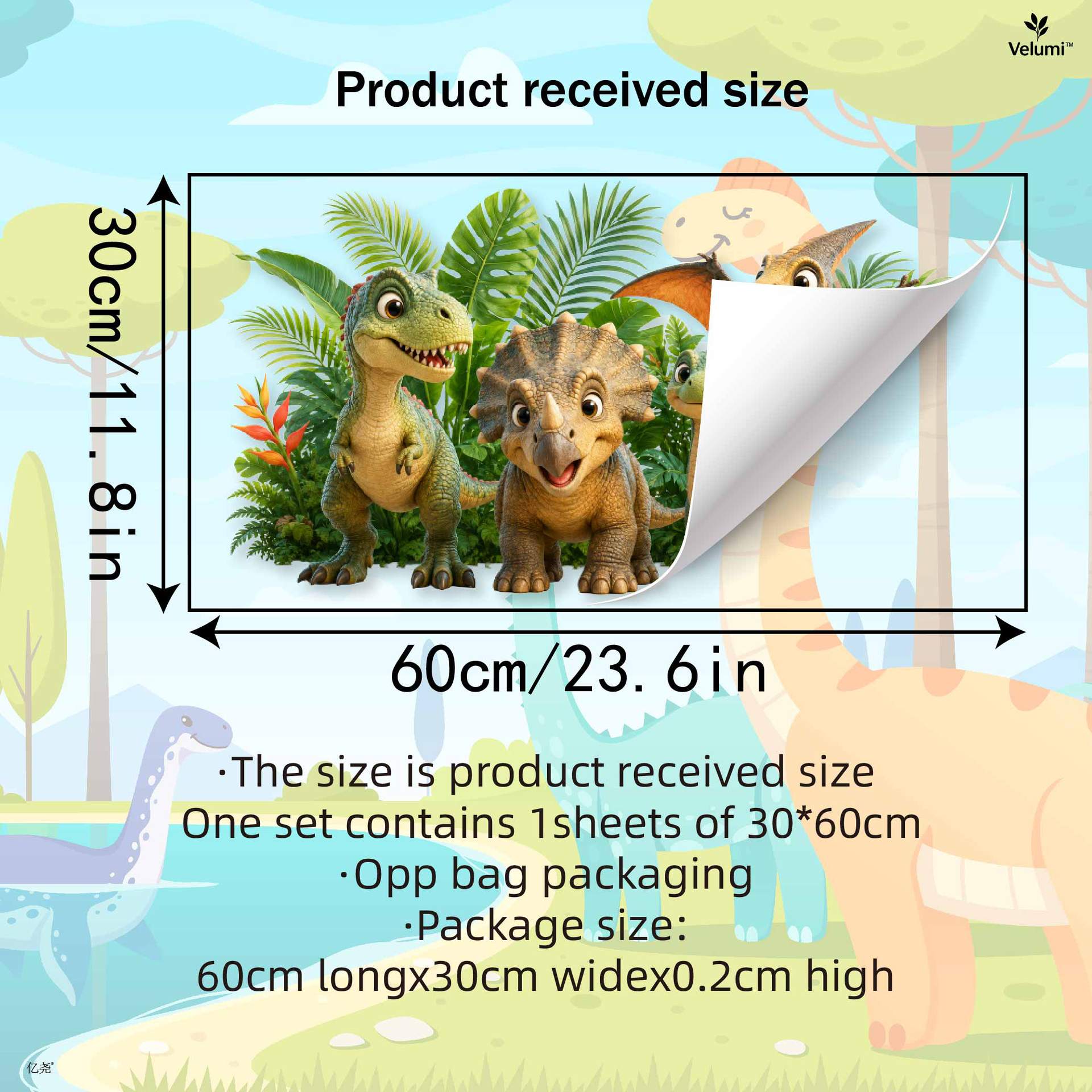 Niedliche 3D Dinosaurier Wanda – Baby Nursery Vinyl Bewertung und Preis